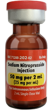 Sodium Nitroprusside Injection 50 mg per 2 mL